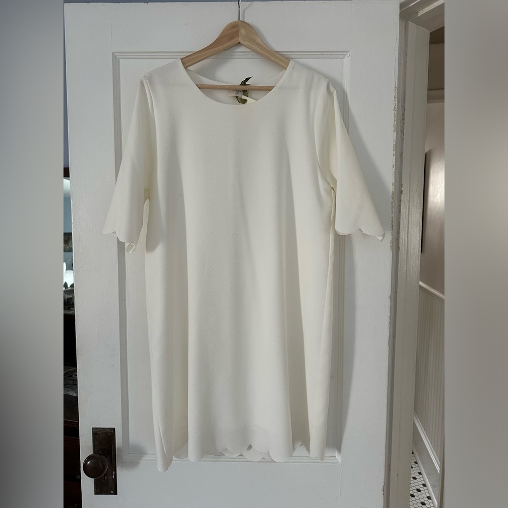 Ivory, classic style, feminine dress
